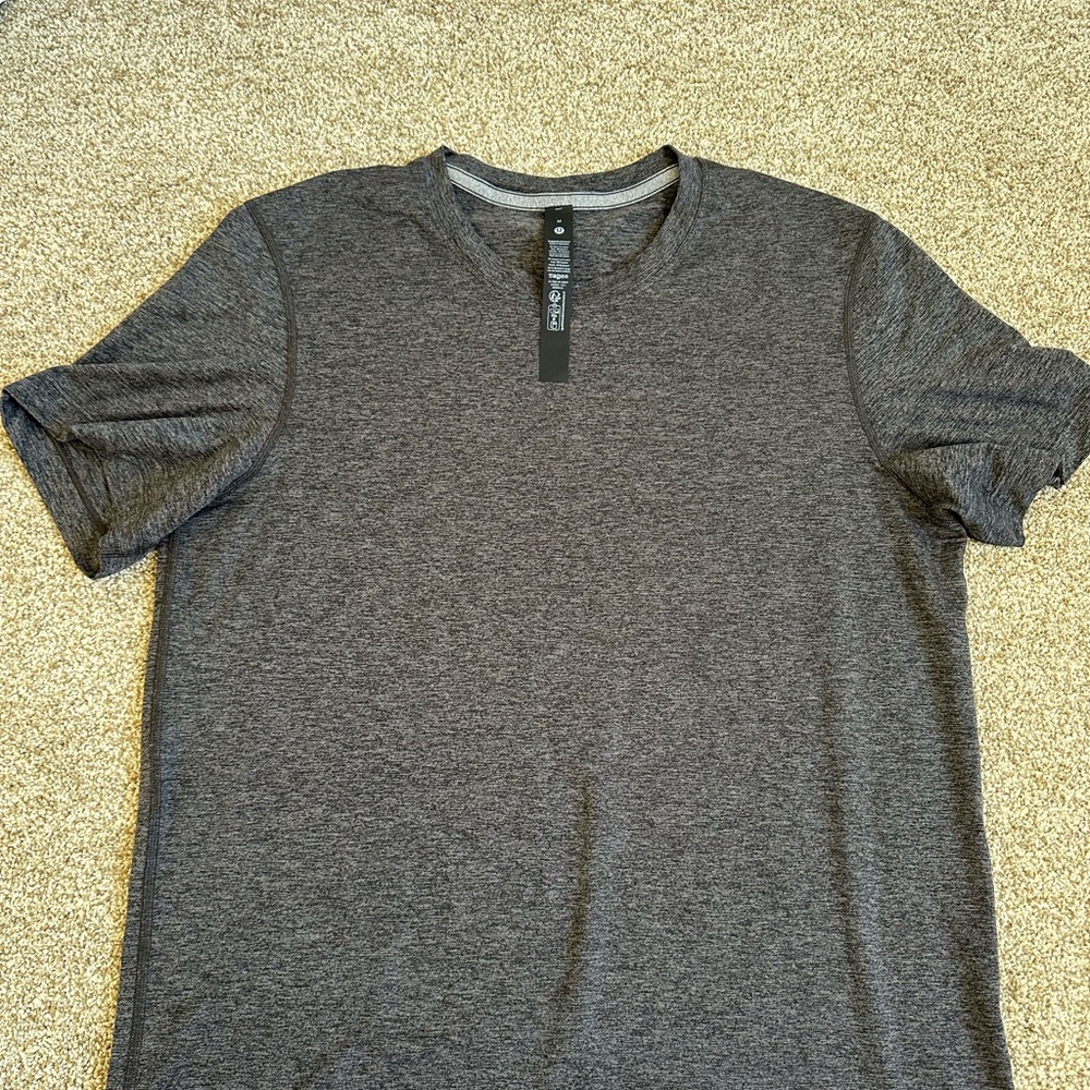 lululemon athletica Men's Short Sleeve Crew Tee - Dark Heather Gray